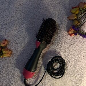 Pink and Black Hair Styling Brush
